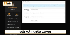 Đổi mật khẩu 23WIN