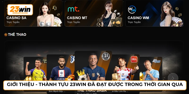 Giới thiệu - Thành tựu 23WIN đã đạt được trong thời gian qua